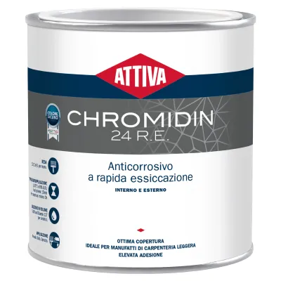 BOERO ATTIVA CHROMIDIN 24 RE antiruggine a rapida essiccazione BOERO ATTIVA CHROMIDIN 24 RE antiruggine a rapida essiccazione