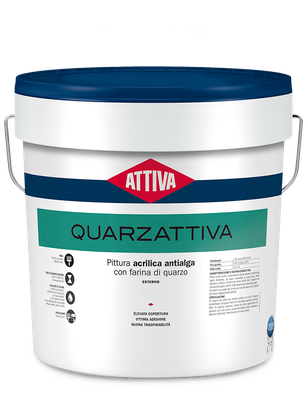 BOERO ATTIVA QUARZATTIVA pittura acrilica antialga con farina di quarzo