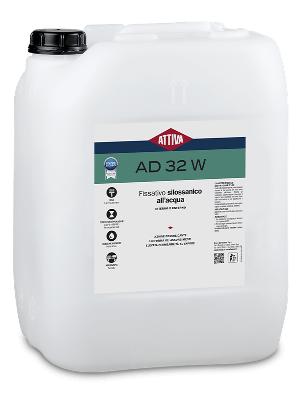 BOERO ATTIVA AD32W Fissativo ALL’ACQUA idrorepellente a base di polimeri silossanici