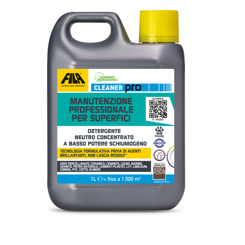 FILA CLEANER  PRO  detergente concentrato NEUTRO PROFESSIONALE