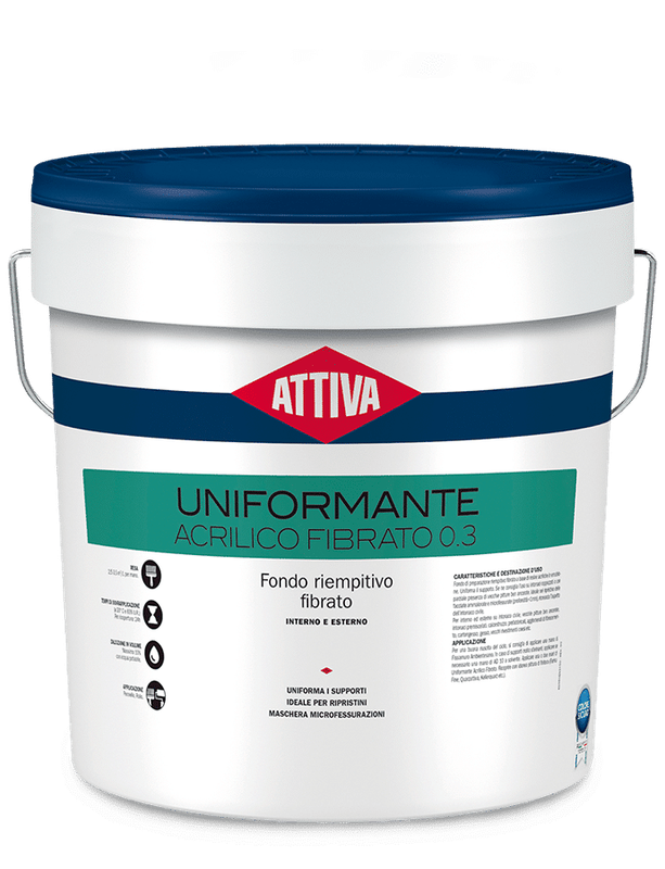 BOERO ATTIVA UNIFORMANTE ACRILICO FIBRATO Fondo riempitivo fibrato a base di resine acriliche