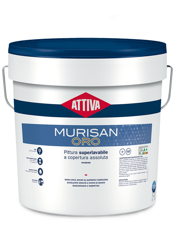 BOERO ATTIVA MURISAN ORO Pittura superlavabile a copertura assoluta