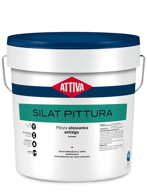 BOERO ATTIVA SILAT PITTURA pittura silossanica pura  antialga ad alta traspirabilità