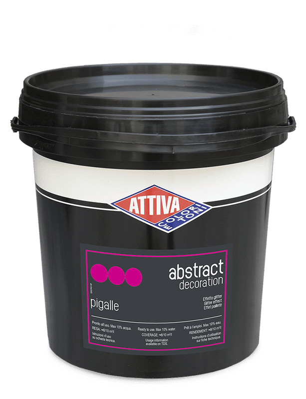 BOERO ATTIVA PIGALLE Finitura decorativa opaca con PUNTI LUCE GLITTER