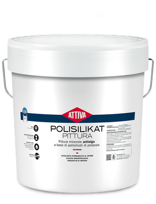 BOERO ATTIVA POLISILIKAT Pittura minerale ANTIALGA a base di POLISILICATI DI POTASSIO