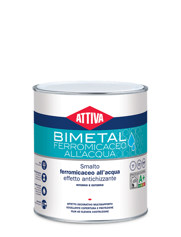 BOERO ATTIVA BIMETAL  smalto anticorrosivo ferromicaeo ad ACQUA ad effetto antichizzante