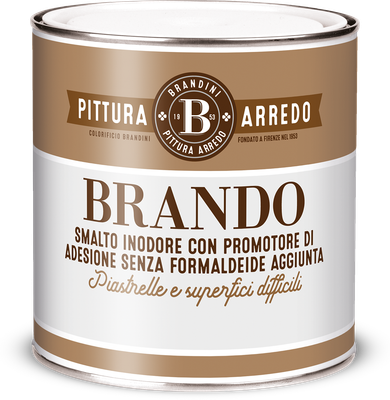 BRANDO pittura arredo OPACA per PIASTRELLE BRANDO pittura arredo OPACA per PIASTRELLE