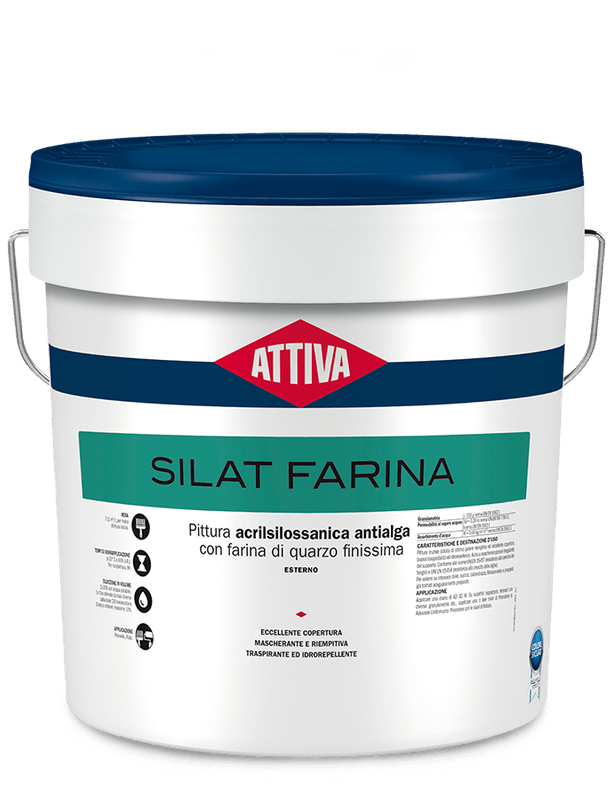 BOERO ATTIVA SILAT FARINA pittura acril silossanica  antialga con farina di quarzo