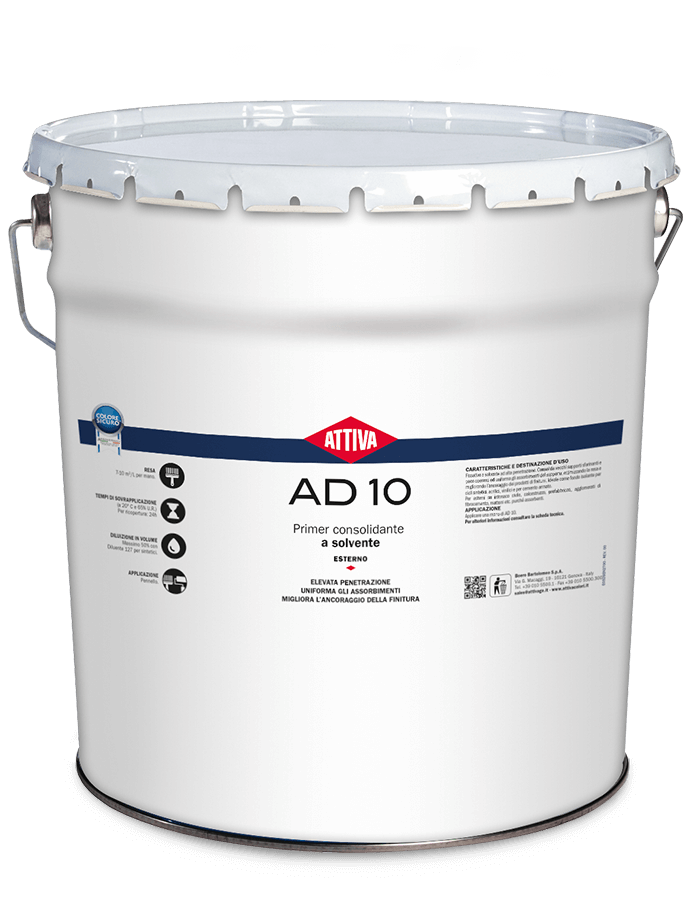 BOERO ATTIVA AD 10 Primer consolidante A SOLVENTE