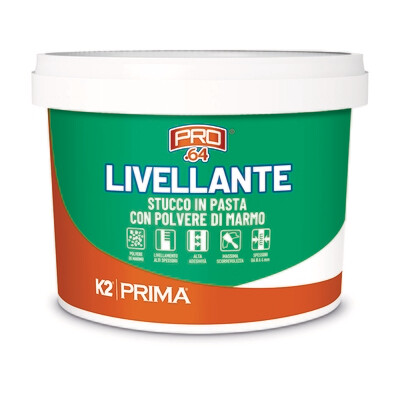 PRIMA STUCCO IN PASTA LIVELLANTE extra bianco a base di polvere di marmo PRIMA STUCCO IN PASTA LIVELLANTE extra bianco a base di polvere di marmo