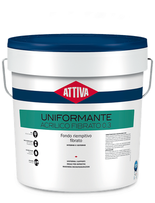 BOERO ATTIVA UNIFORMANTE ACRILICO FIBRATO Fondo riempitivo fibrato a base di resine acriliche