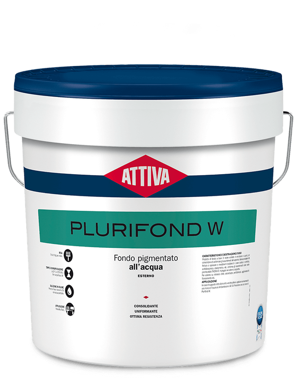 BOERO ATTIVA PLURIFOND W Fondo pigmentato ALL’ACQUA base di resine acriliche in emulsione e quarzi