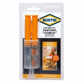 BOSTIK SALDARAPIDO adesivo epossidico bicomponente trasparente BOSTIK SALDARAPIDO adesivo epossidico bicomponente trasparente