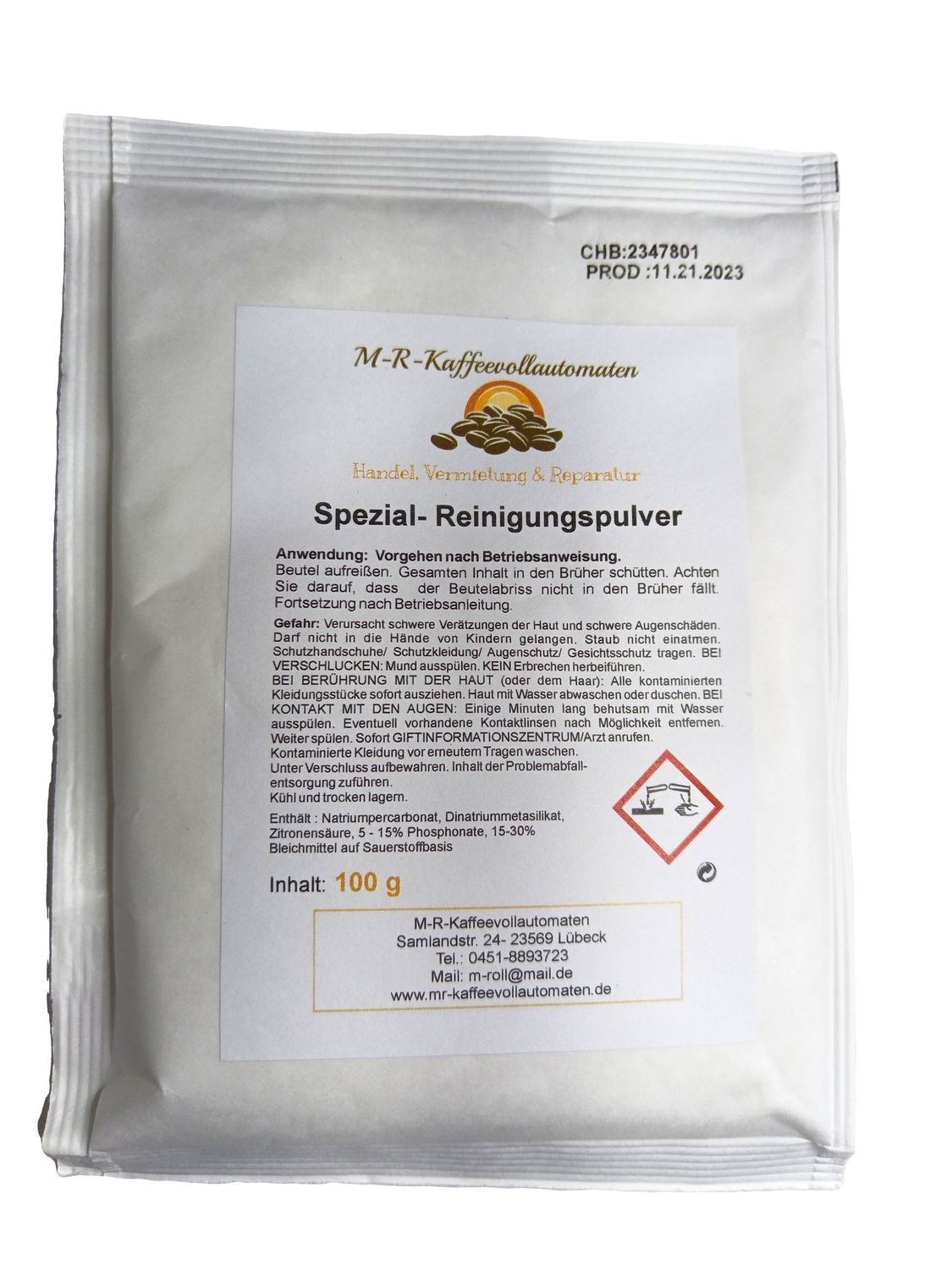 Reiniger Granulat Beutel a' 100g