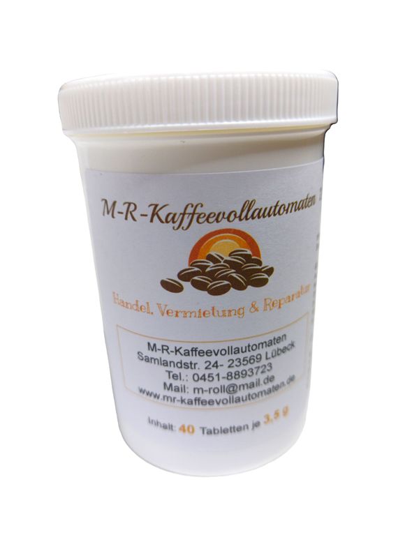 2 Phasen Reinigungstabletten für Kaffeevollautomaten 40 Stück a 3,5 g 2 Phasen Reinigungstabletten für Kaffeevollautomaten 40 Stück a 3,5 g