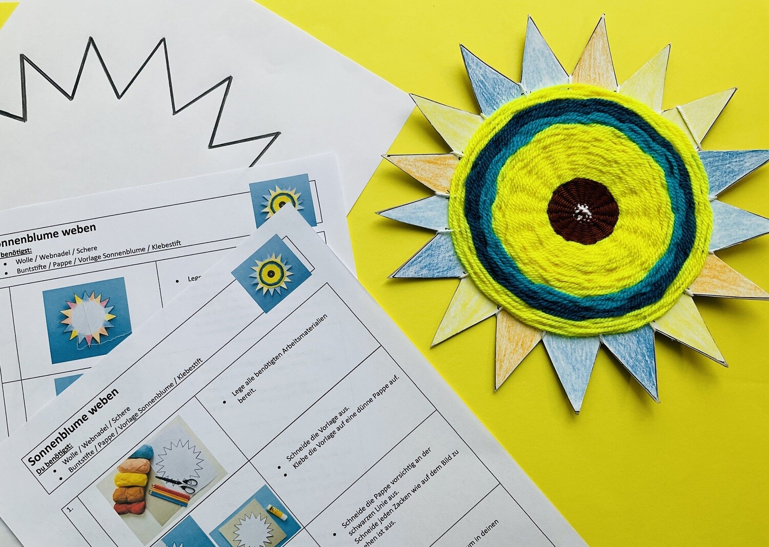 Sonnenblume weben
PDF Anleitung