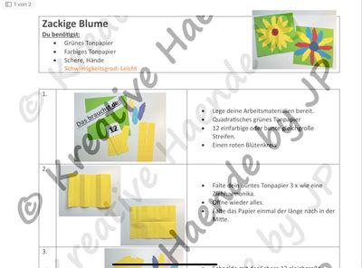 Zackige Blume PDF Anleitung