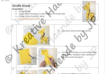 Giraffe Gisela PDF Anleitung