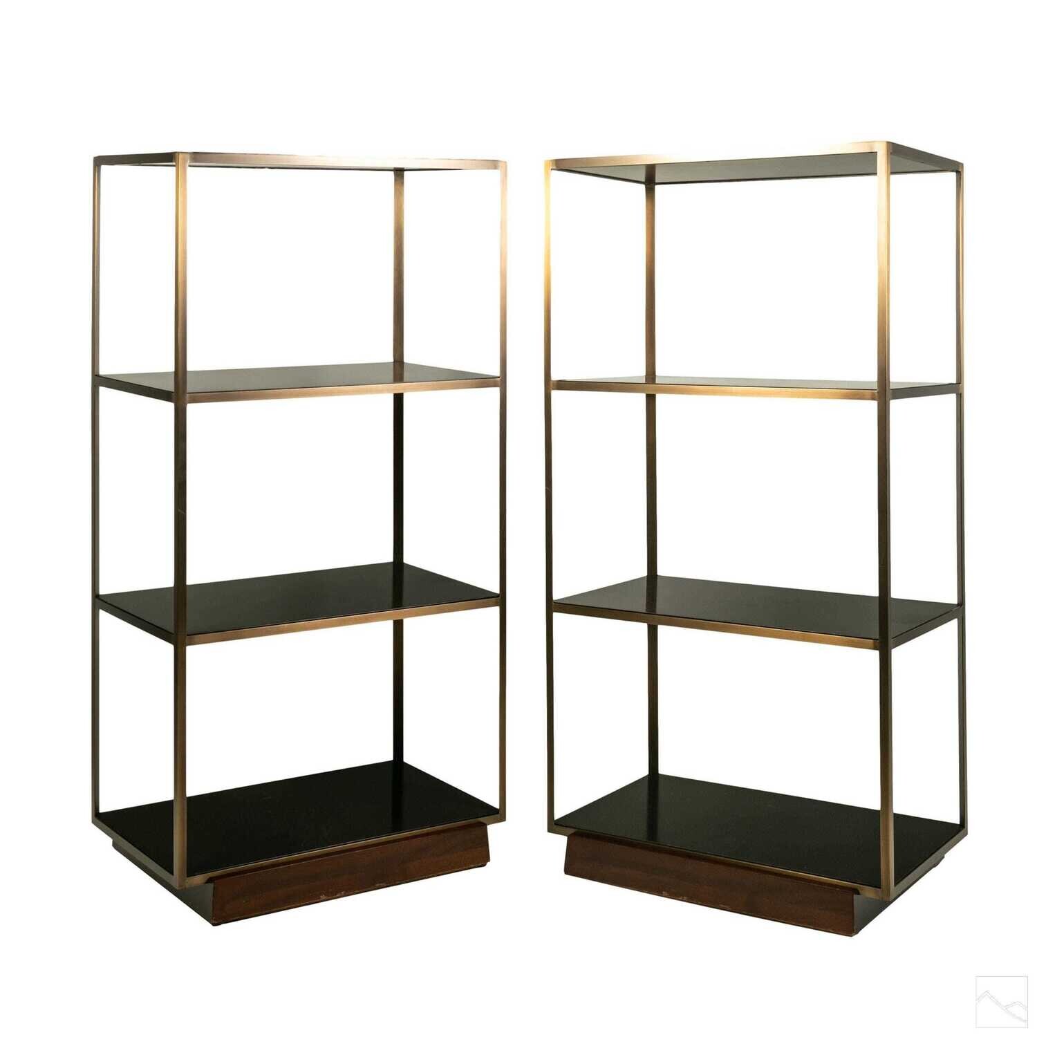 Brushed Brass Etagere