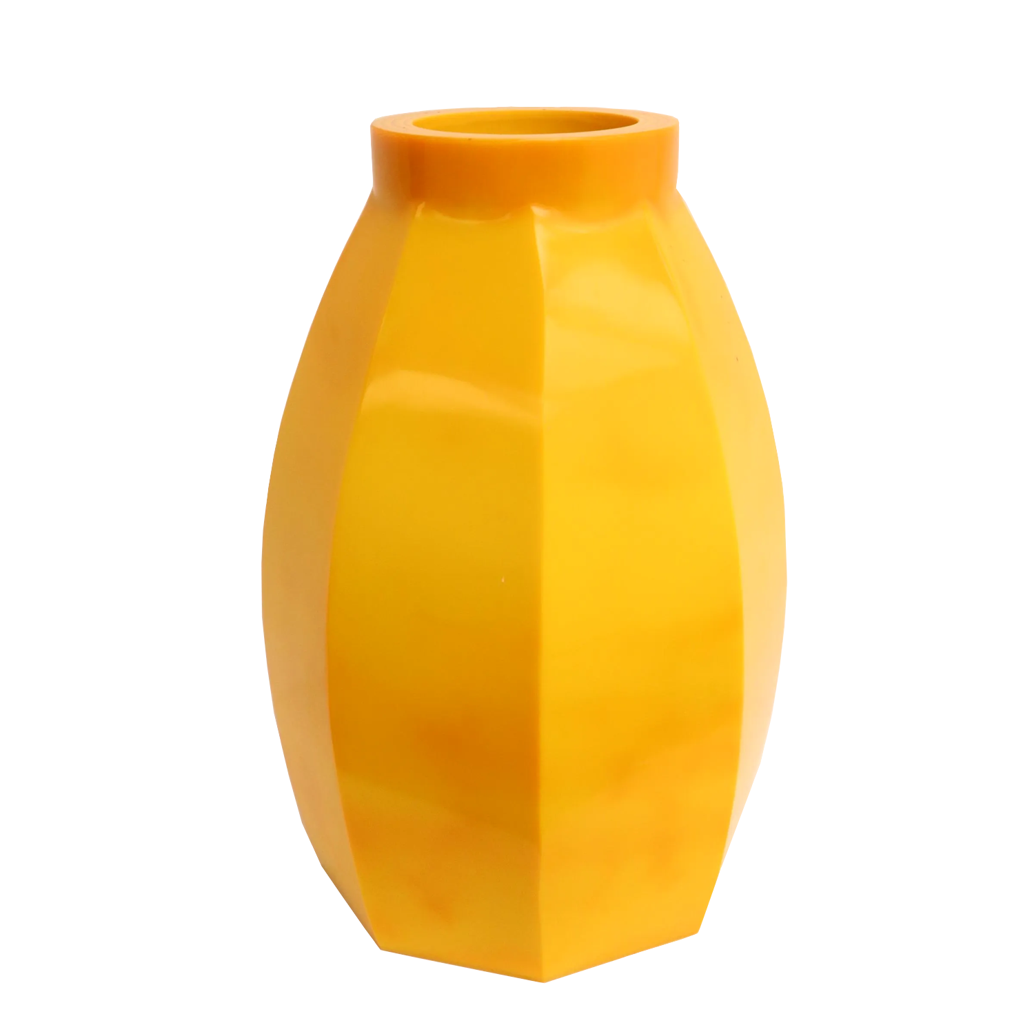 Octagonal Peking Glass Vase