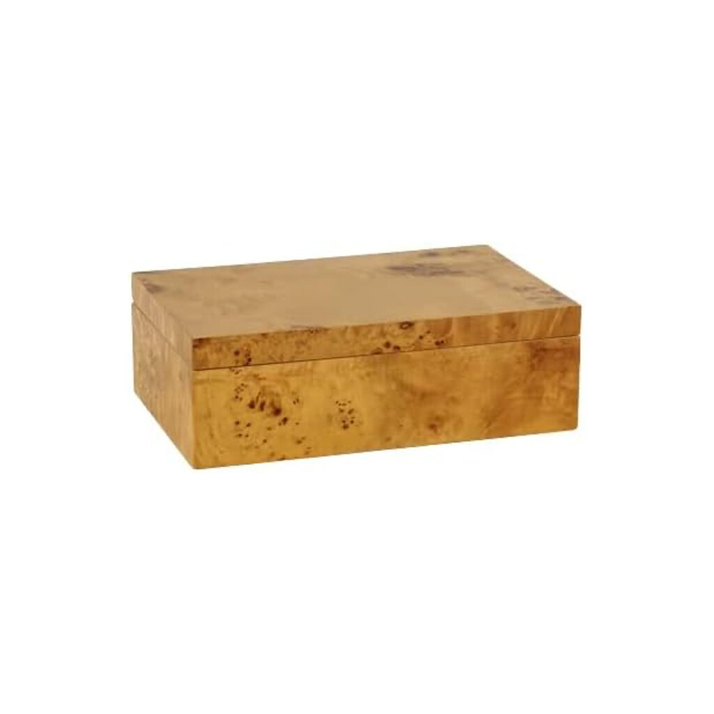 Leiden Burl Wood Box - Small