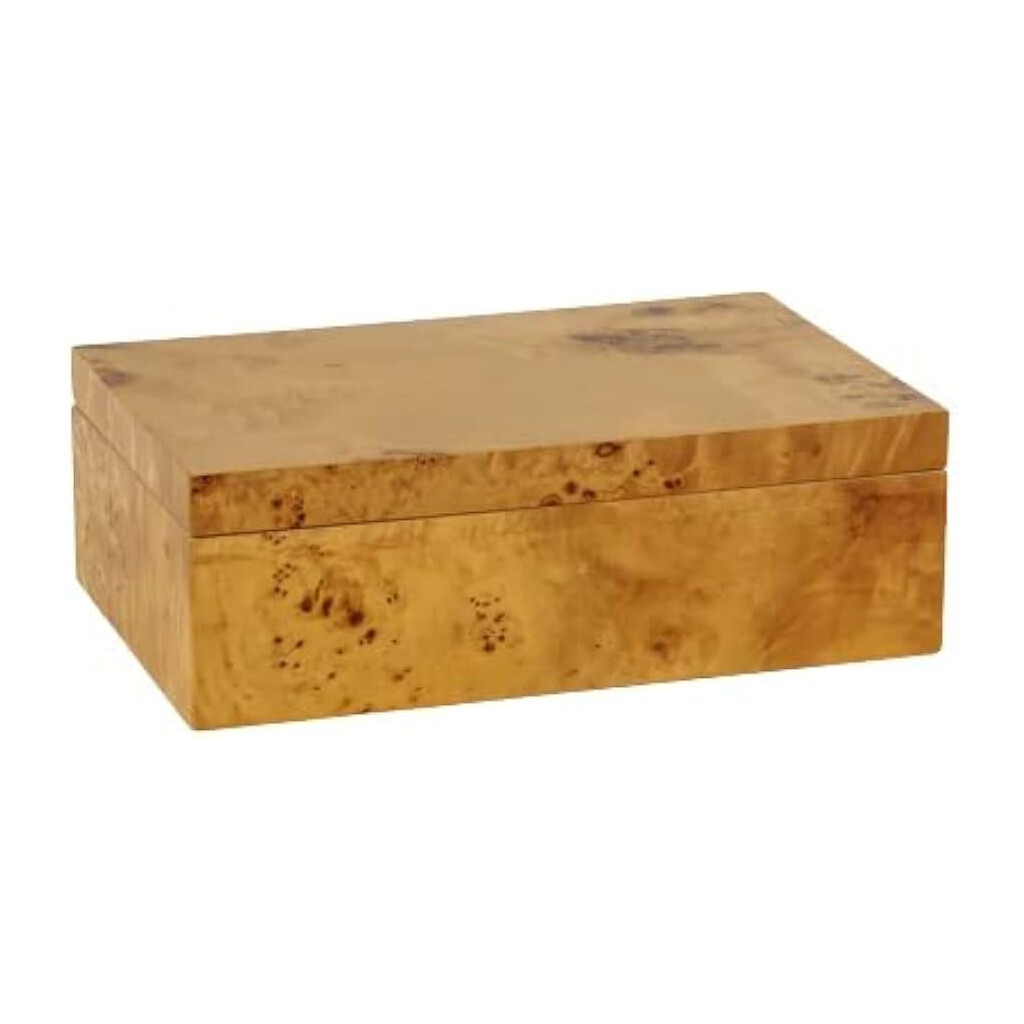 Leiden Burl Wood Box - Large