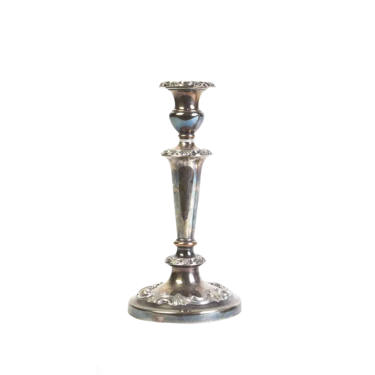 9" English Candlestick Pair