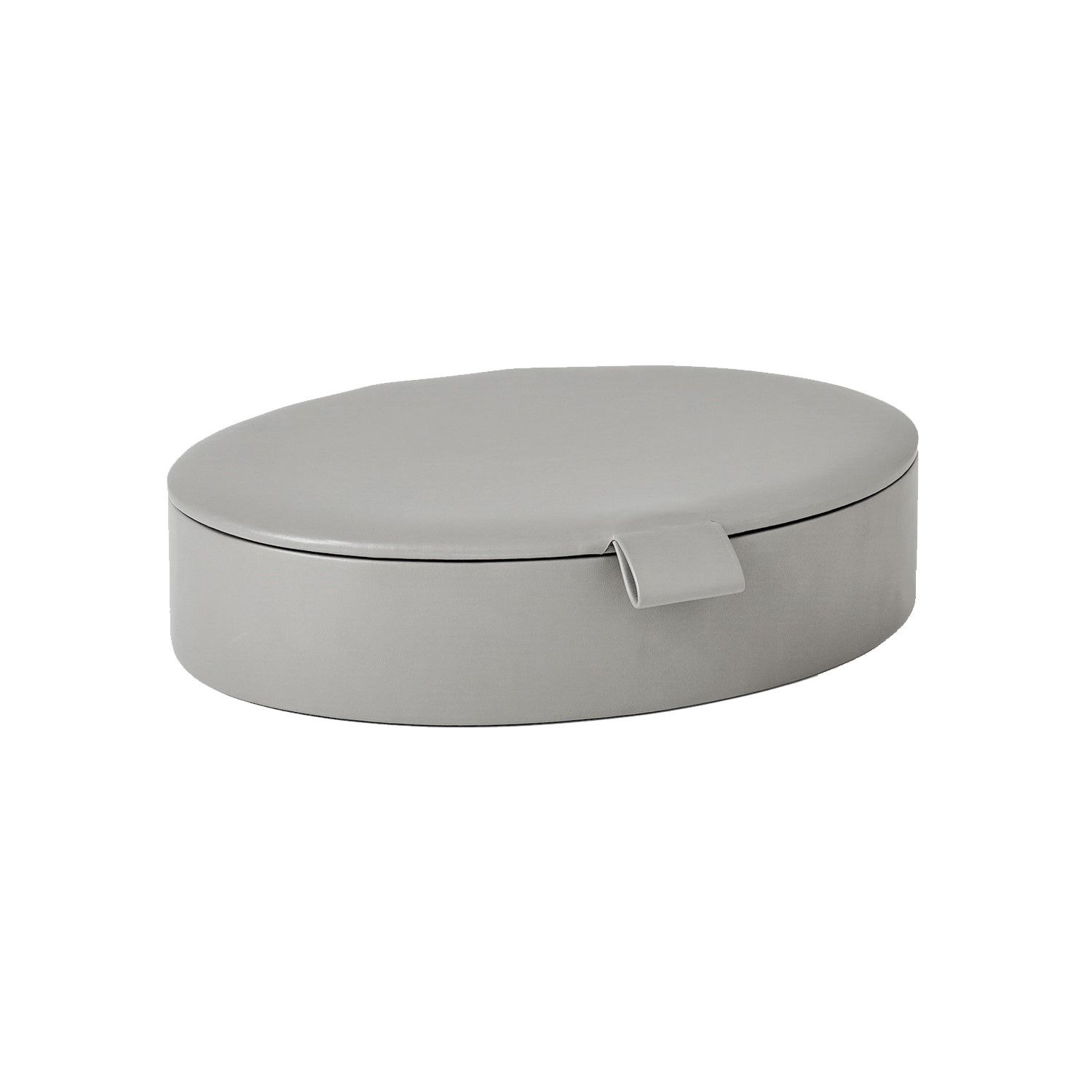 Signature Oval Leather Box