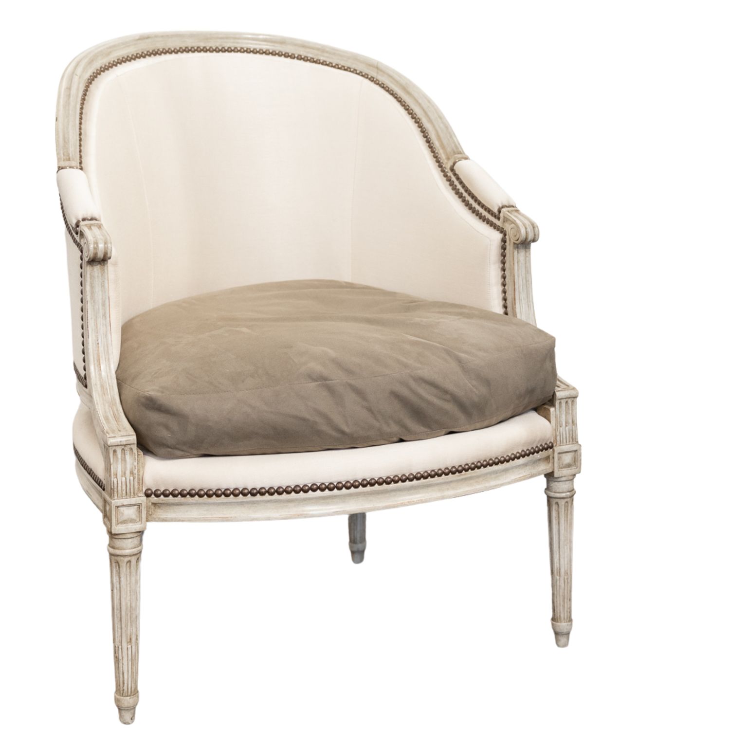 Louis XV Barrel Chair