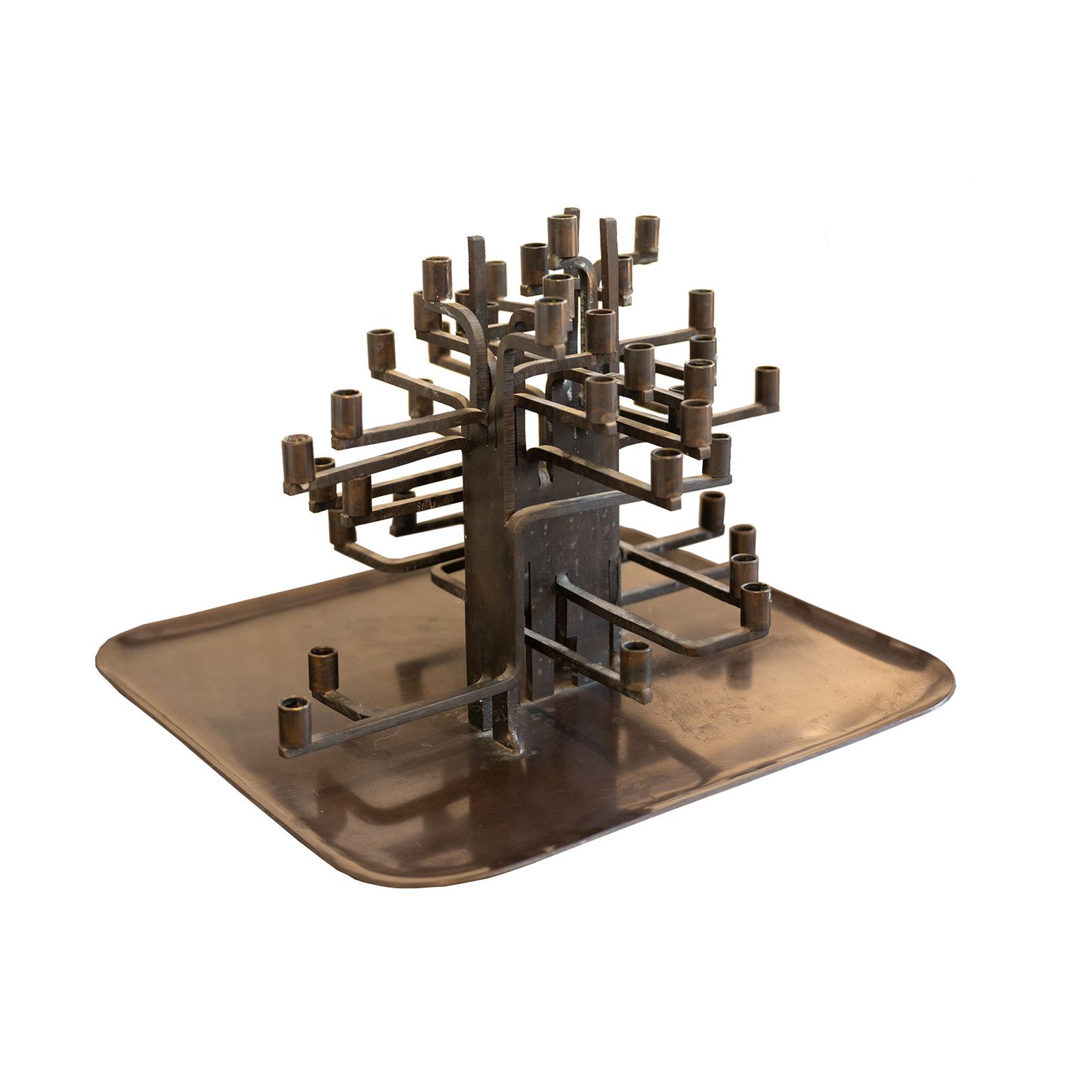 Bronze Candlestick Sculpture