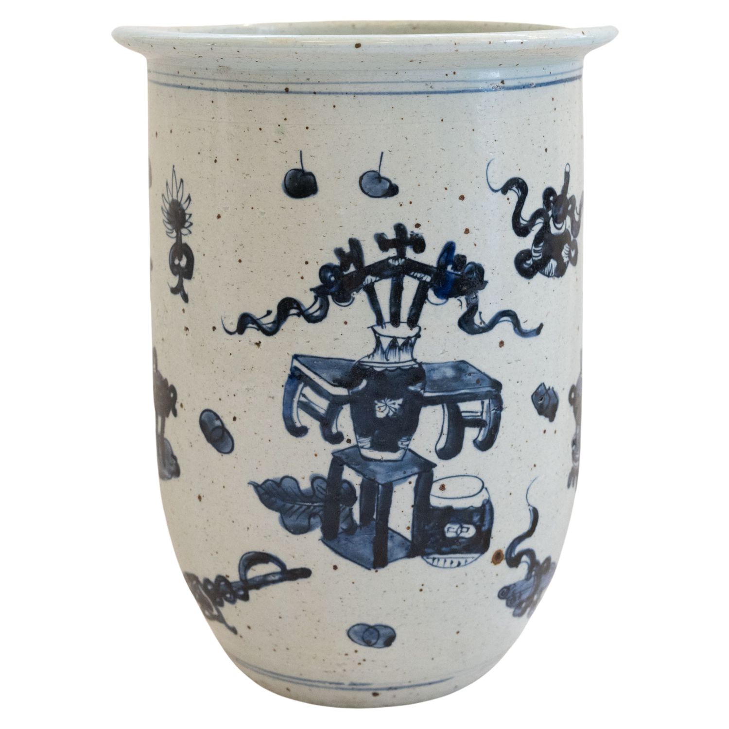 Blue &amp; White Porcelain Planter