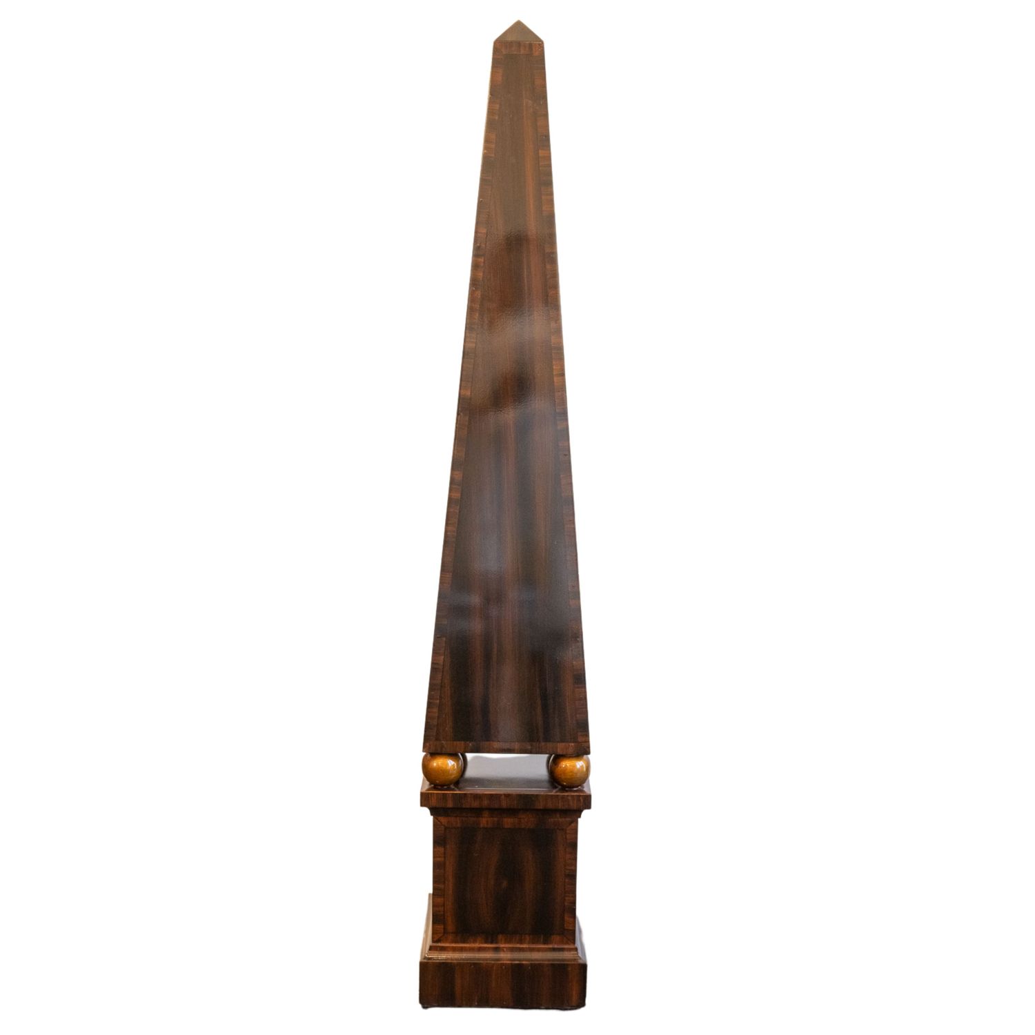 Lacquer &amp; Wood Palatial Obelisk