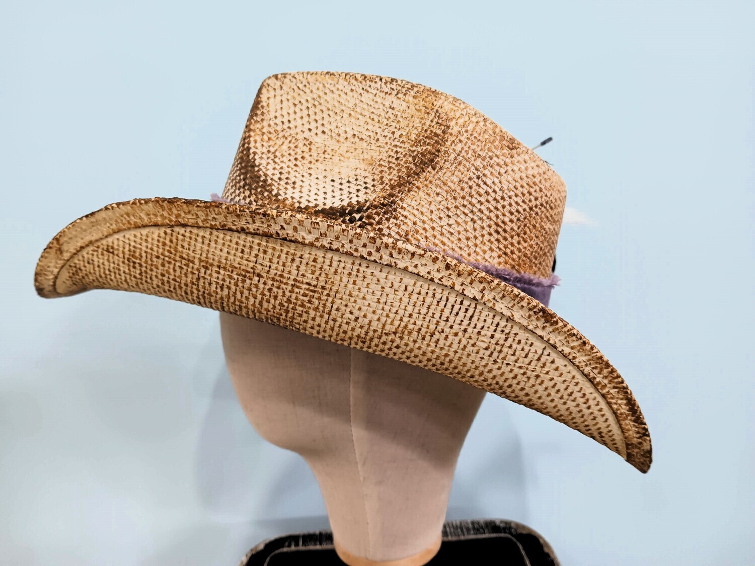 Straw Cowboy Painted/ Fthr/ Band