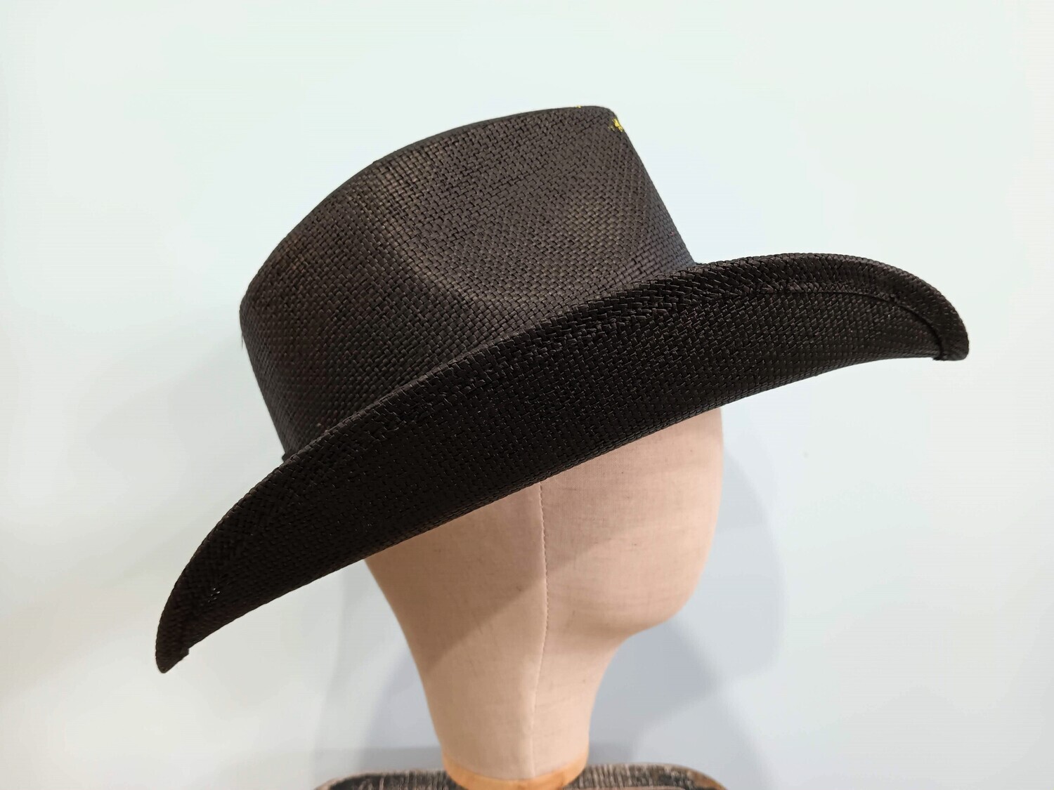 Straw Cowboy Black Painted 1
