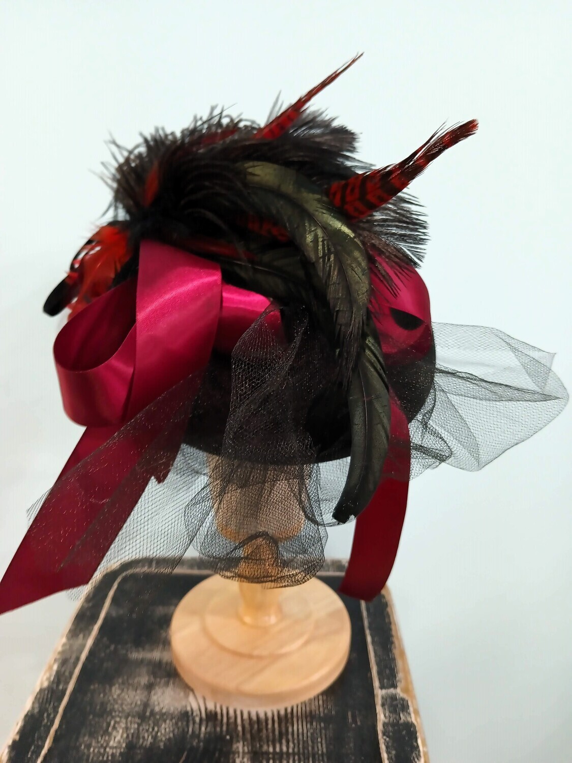 Permasilk Ladies Scarlet Top Hat