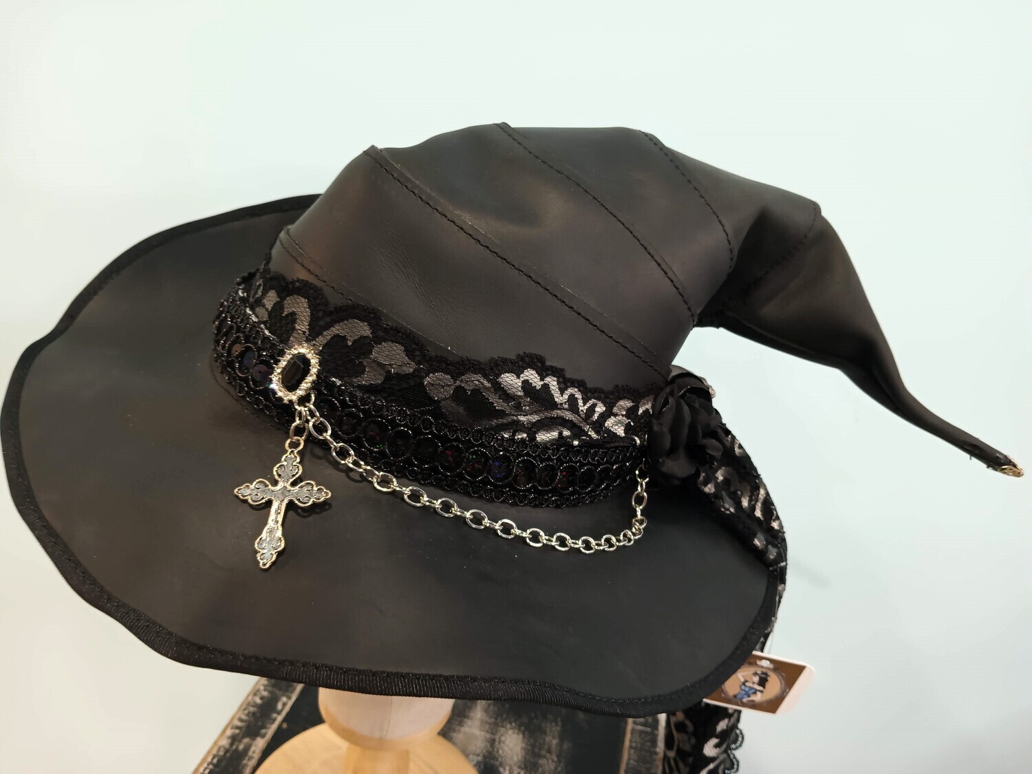 Leather Custom Black/ Silver