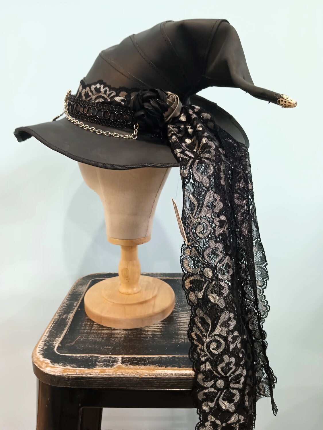 Leather Custom Black/ Silver