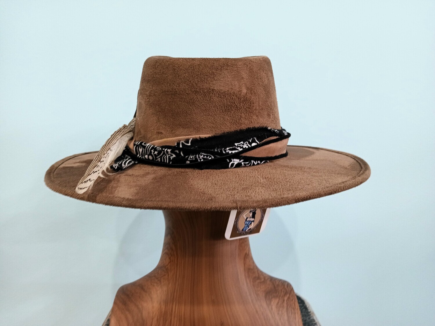 Tash Taupe Rancher Fthr/ Band 1