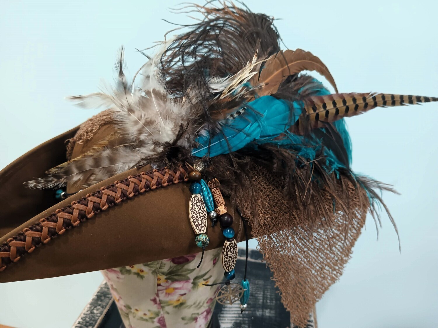 Swann Brown/ Teal 1