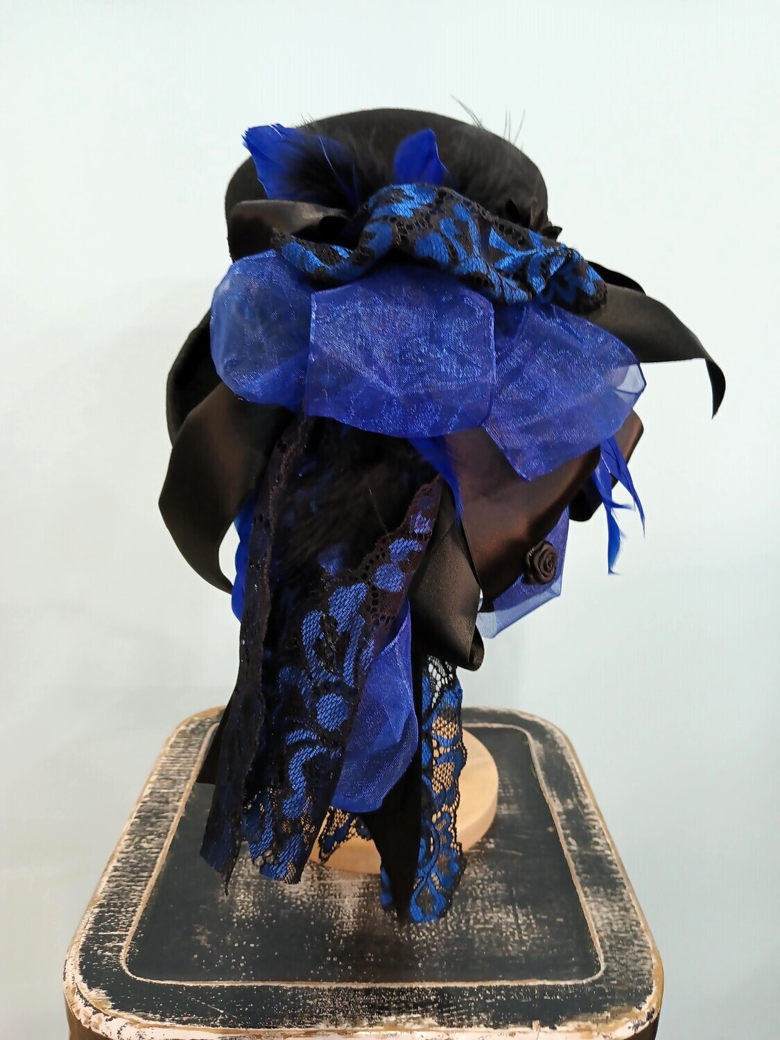 Soft Wool Ladies Black/ Blue 1