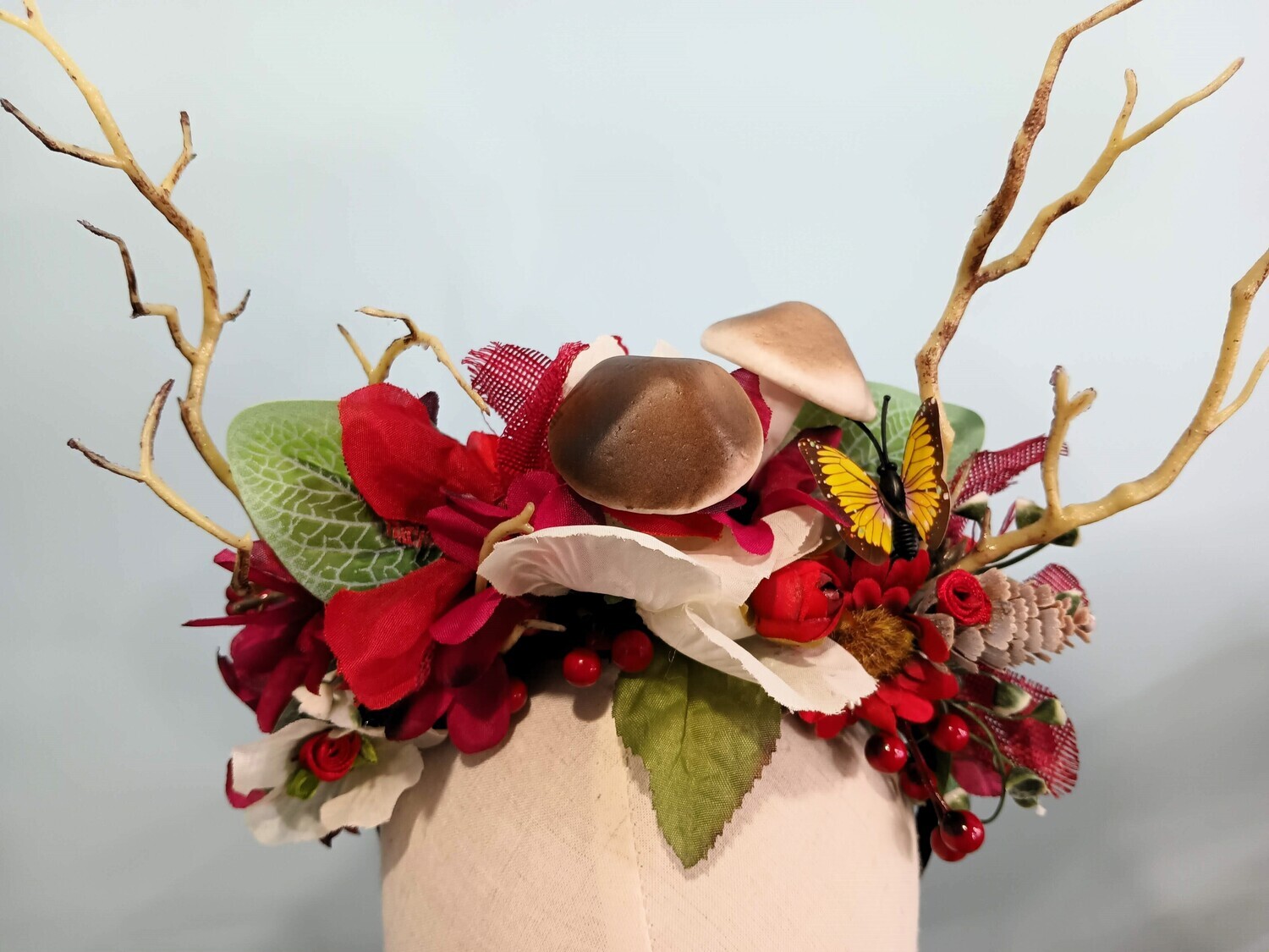 Mushroom Grove Antler Headband 1
