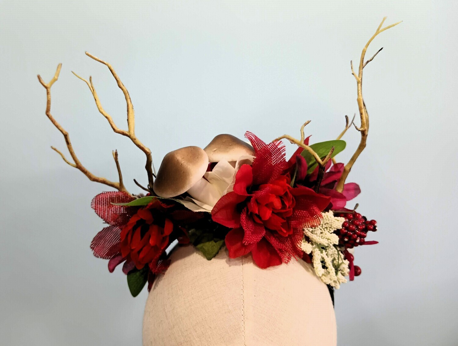 Mushroom Grove Antler Headband 1
