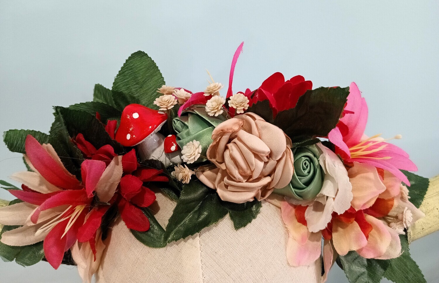 Mushroom Whimsy Horns Headband 2