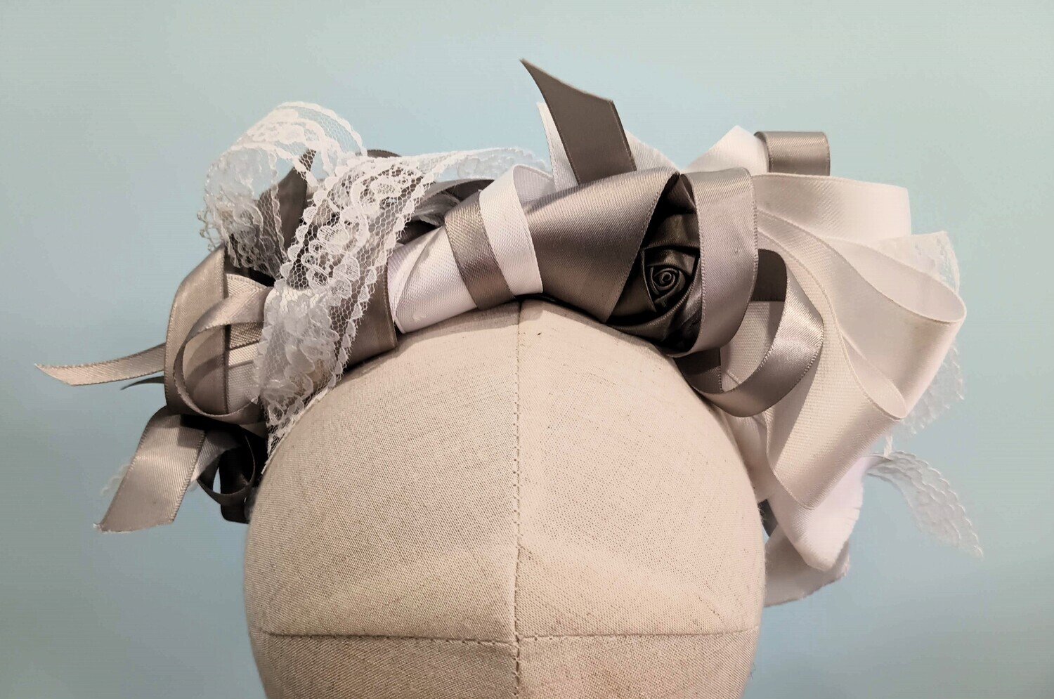 White &amp; Silver Headband 1