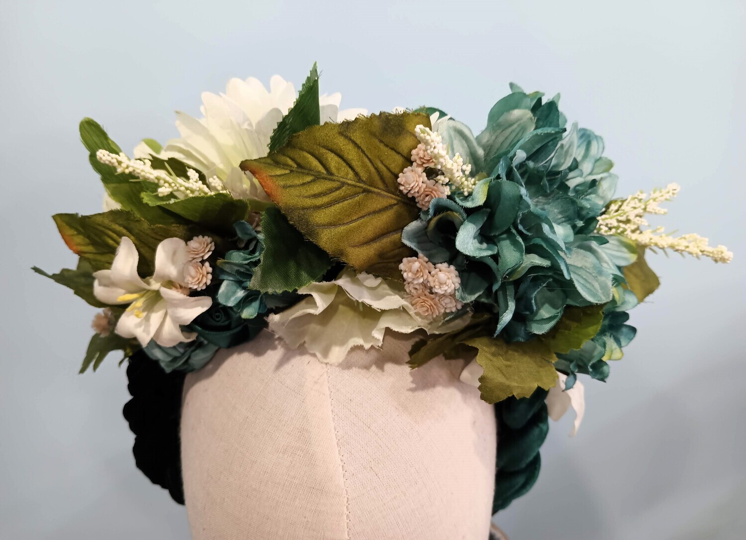 Teal &amp; Ivory Headband 1