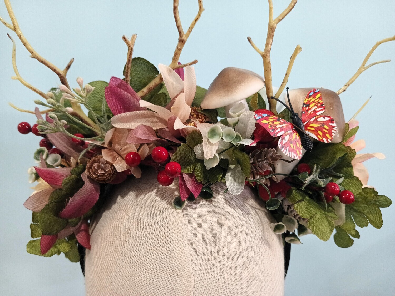 Mushroom Grove Antler Headband 4