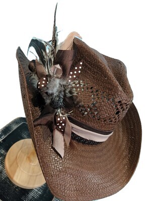Straw Brown Fthr/ Band 1