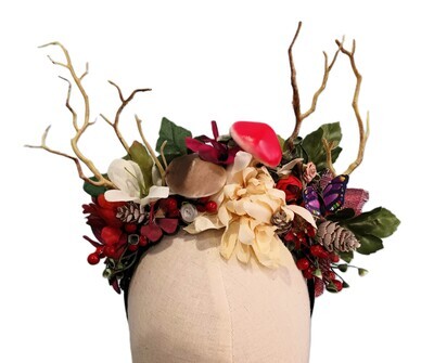 Mushroom Grove Antler Headband 2
