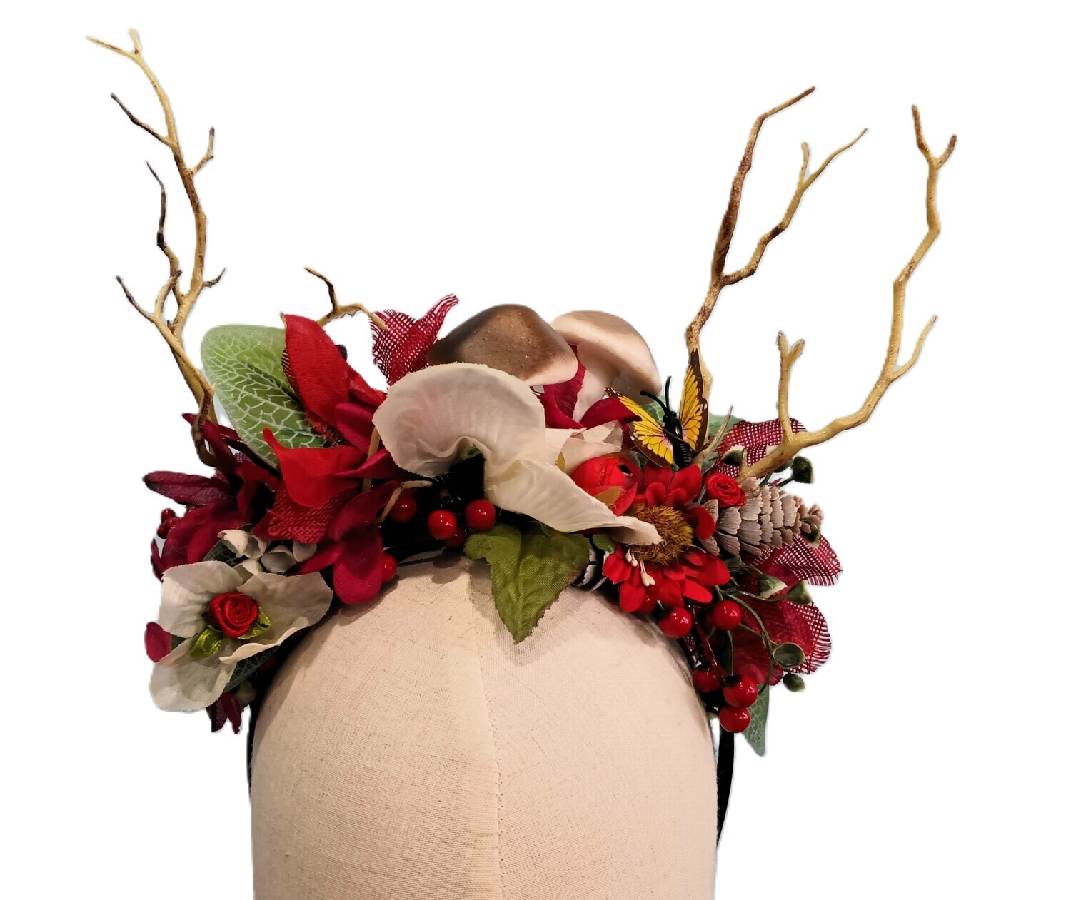 Mushroom Grove Antler Headband 1