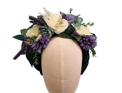 Lavender &amp; Green Headband 1
